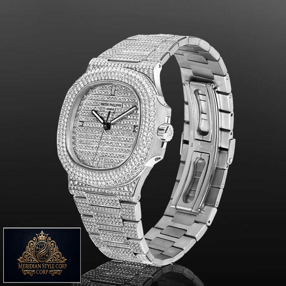 Patek Philippe Nautilus 5719/10G-010 "Diamond" Swiss Super Clone patek 5719 diamond replica 3