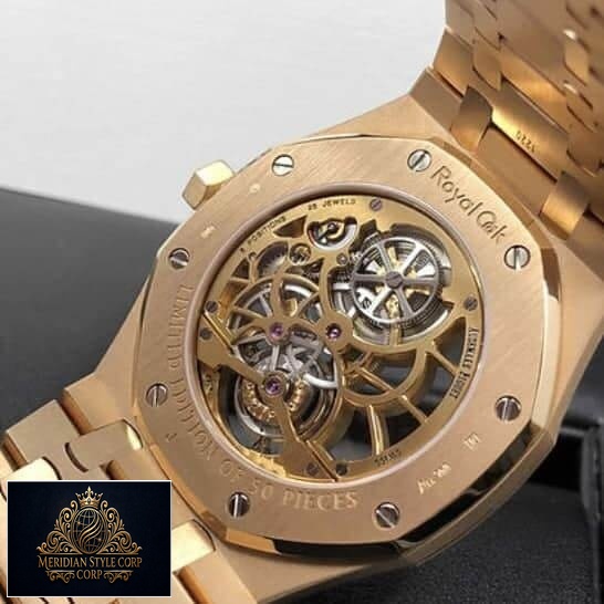 Audemars Piguet Tourbillion Gold Replica rear case view