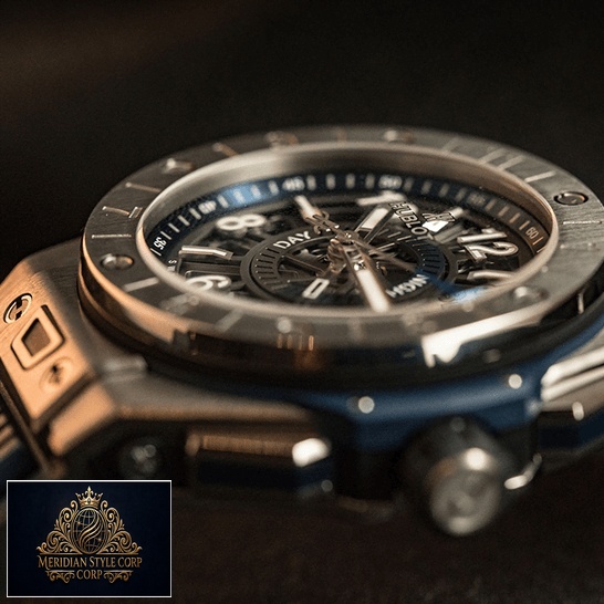 Hublot Unico Black Background Unico GMT Replica crown / push button