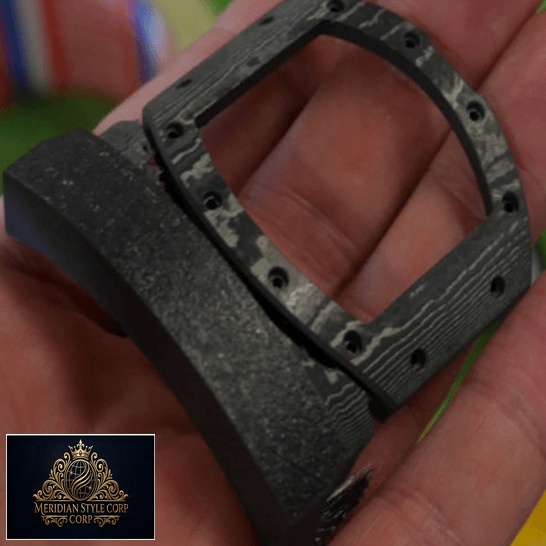 Richard Mille Rm011 Carbon Bracelet Replica on the hand