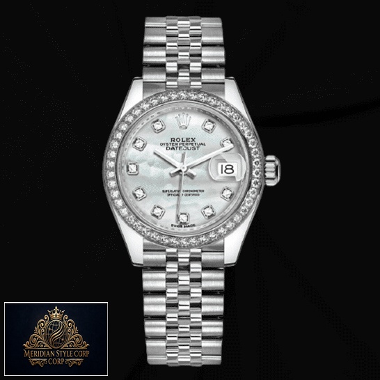 Rolex Datejust 279384RBR White Gold Automatic Mother Pearl Diamond Dial Jubilee Replica