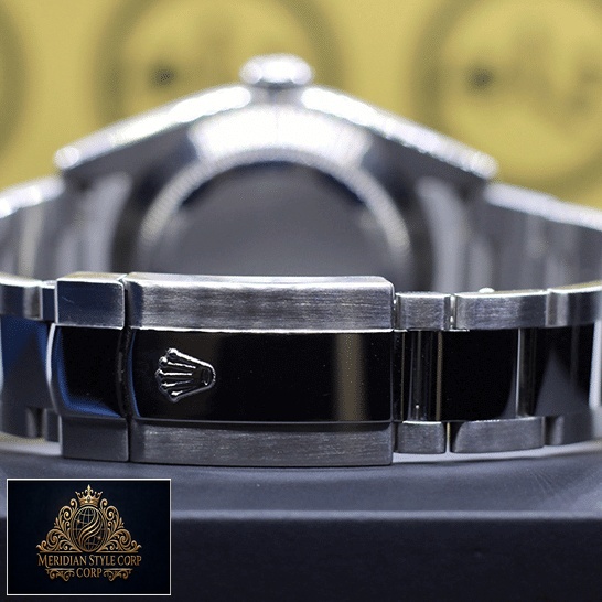 Rolex Milgauss 116400 Stainless Steel Oyster Bracelet Fold Clasp on the Rolex Logo Replica