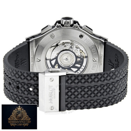 Hublot Big Bang Black Rubber Bracelet Replica stell closed clasp