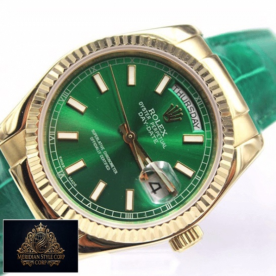 Rolex Day-Date 118138-0003 Green Dial Replica