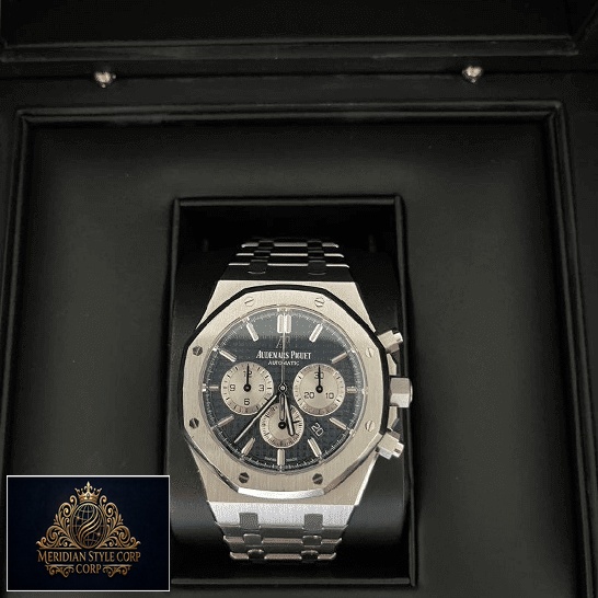 Audemars Piguet Royal Oak Blue Dial Steel Case Replica in the black box
