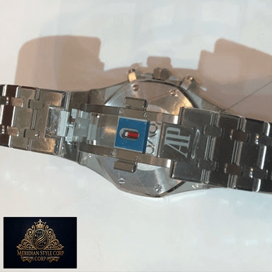 Audemars Piguet Stainless Steel Bracelet Replica opened clasp white background