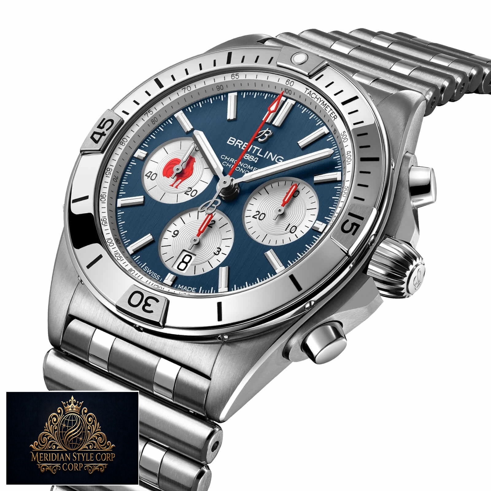 Breitling Chronomat B01 “Six Nations France” AB01442A1A1A1 Authentic Replica Edition - Image 2