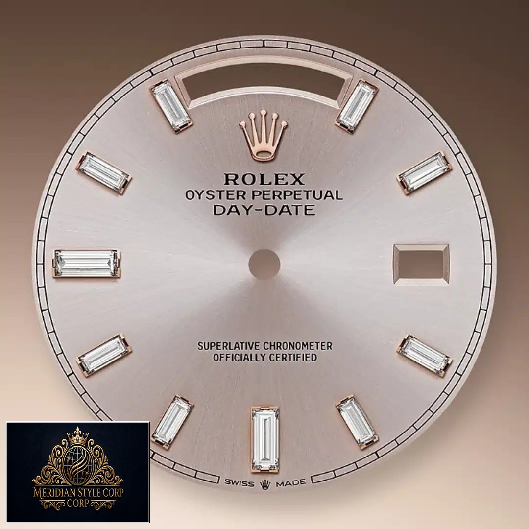 Rolex Day-Date Everose Gold Diamond Dial 128345PDP Replica
