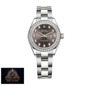 Rolex Datejust 128300 “Dark Rhodium Diamond Dial” High-End Replica 1:1