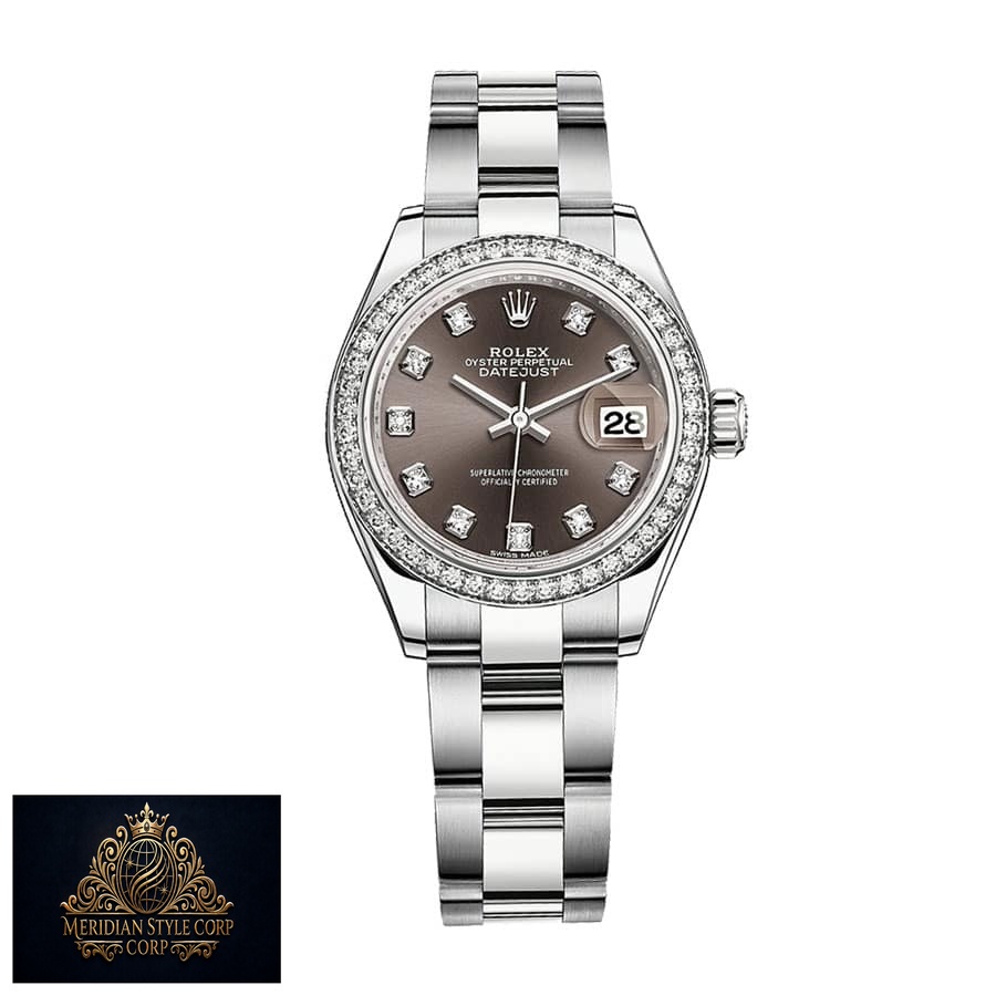 Rolex Datejust 128300 “Dark Rhodium Diamond Dial” High-End Replica 1:1