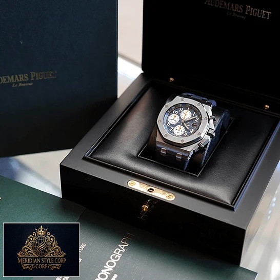 Audemars Piguet 26470ST.OO_.A027CA.01 Blue Dial Replica in the ap box