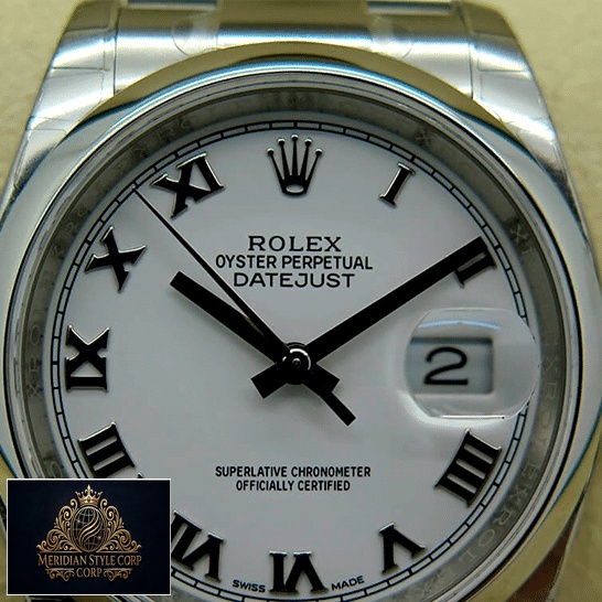 Rolex Perpetual Datejust 116200 White Romen Numerial Dial Replica