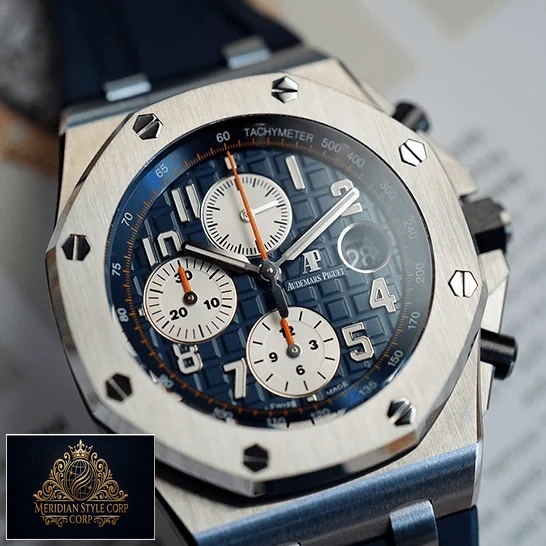 Audemars Piguet Blue Dial 26470ST.OO_.A027CA.01 Replica white background