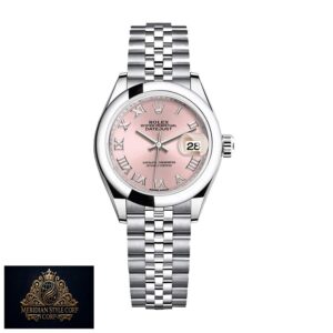 Rolex Datejust 279160 Pink Roman Dial Near Original Replica