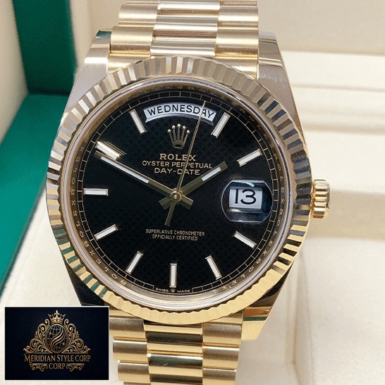 Rolex Day-Date 228235 Stick indices Replica in the Rolex box
