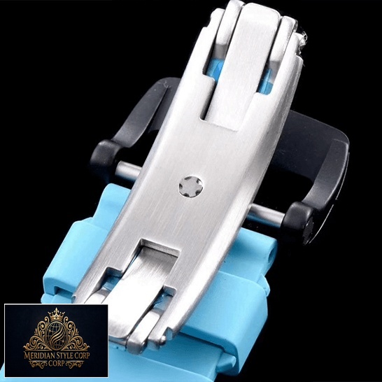 Richard Mille RM055 Stainless Steel Clasp Replica opened clasp black background