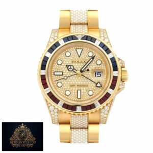 Rolex GMT-Master II 116758 SARU “Iced Out” True Replica 1:1