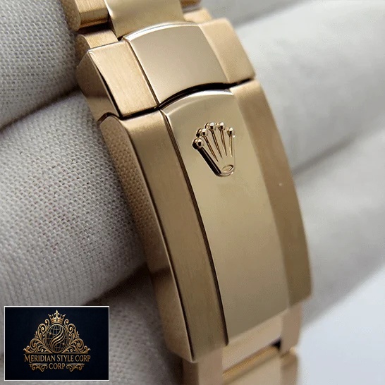 Rolex Sky-Dweller Rose Gold Fold Clasp on the Rolex Logo 326935-0005 Replica