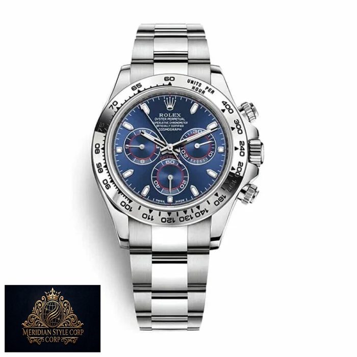 Rolex Daytona Cosmograph 116509 “White Gold Blue Dial” Mirror Clone Quality - Image 4