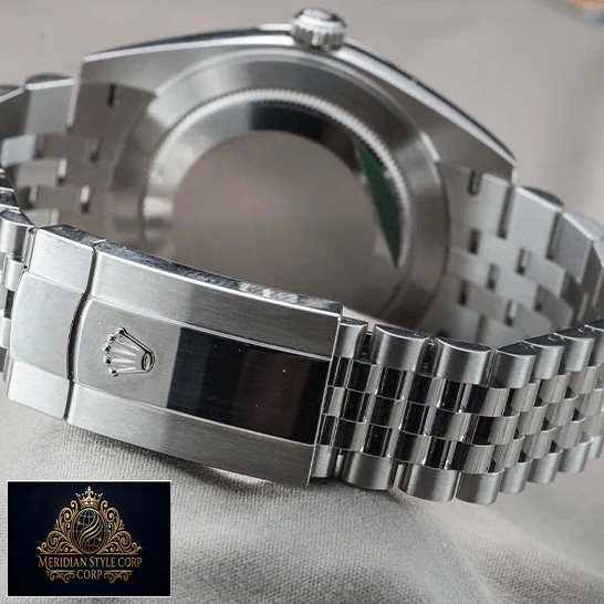 Rolex Datejust Stainless Stell Jubilee Bracelet Replica closed clasp back view