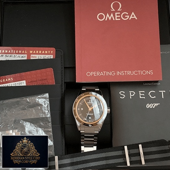 Omega Seamaster 30 Spectre Stainless Steel 233.32.41.21 Replica warranty card