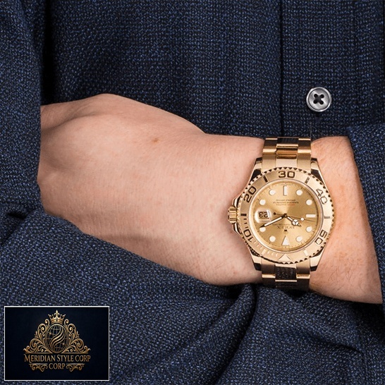 Rolex Yacht-Master 16628 Super Clone Quality rolex_yacht_master_16628_champagne_dial_oyster_replica_hand