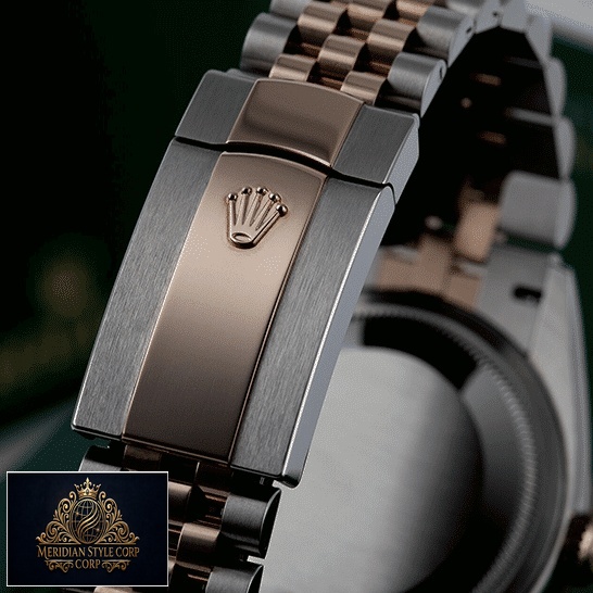 Rolex Datejust 36 126231-0033 Replica Two Tone Bracelet Fold Clasp on the Rolex Logo