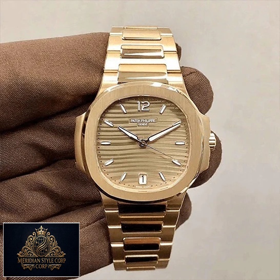 Patek Philippe 71181R-001 Nautilus Ladies Golden Rose Replica on the and