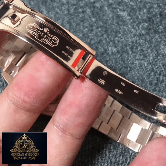Rolex Day-Date 228235 AR Stainless Steel With Rose Gold Replica Open Fold Clasp