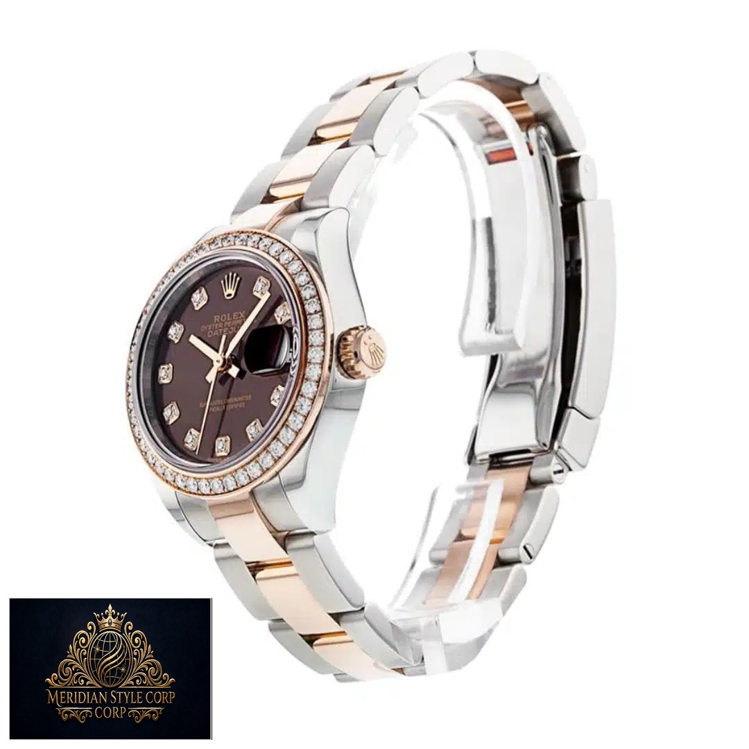 Rolex datejust 279381RBR gold side view