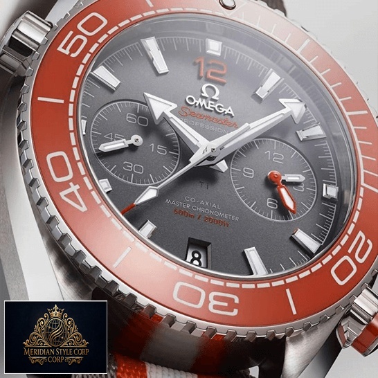 Omega Seamaster Planet Oceanm Grey Dial Orange Bezel Replica