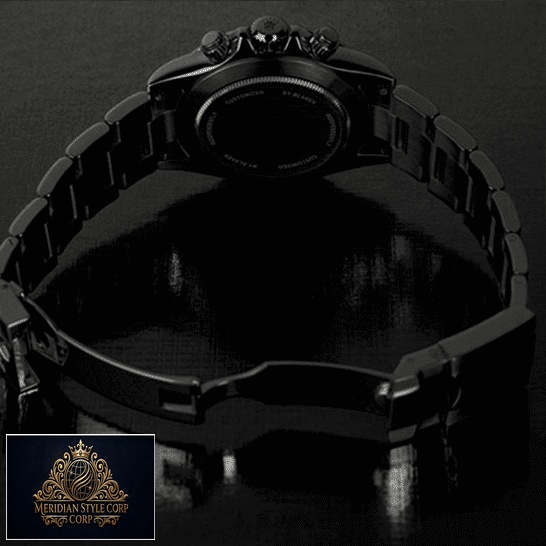 Rolex Blaken GMT-Master II Black Replica Backside Open Fold Clasp