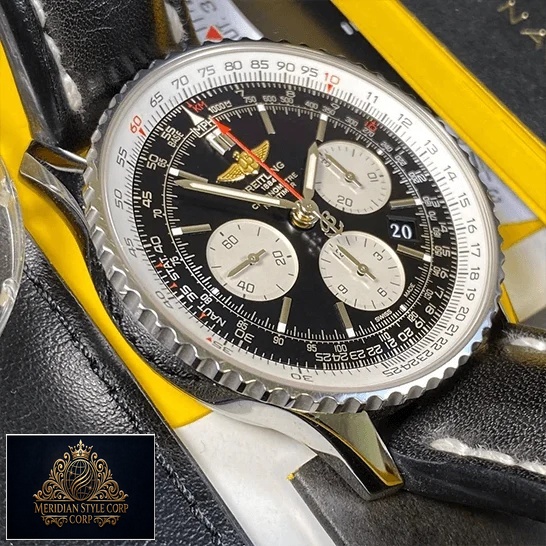 Breitling Navitimer Black Chronograph Dial Replica black dial