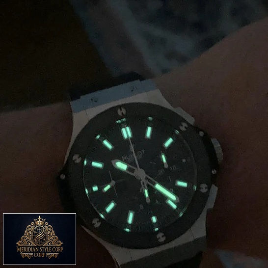 Hublot Big Bang Ceramic Black Dial Replica dial phosphor