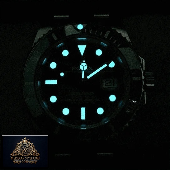 Rolex Submariner Hulk 116610LV Luminous Dial Replica Black Background
