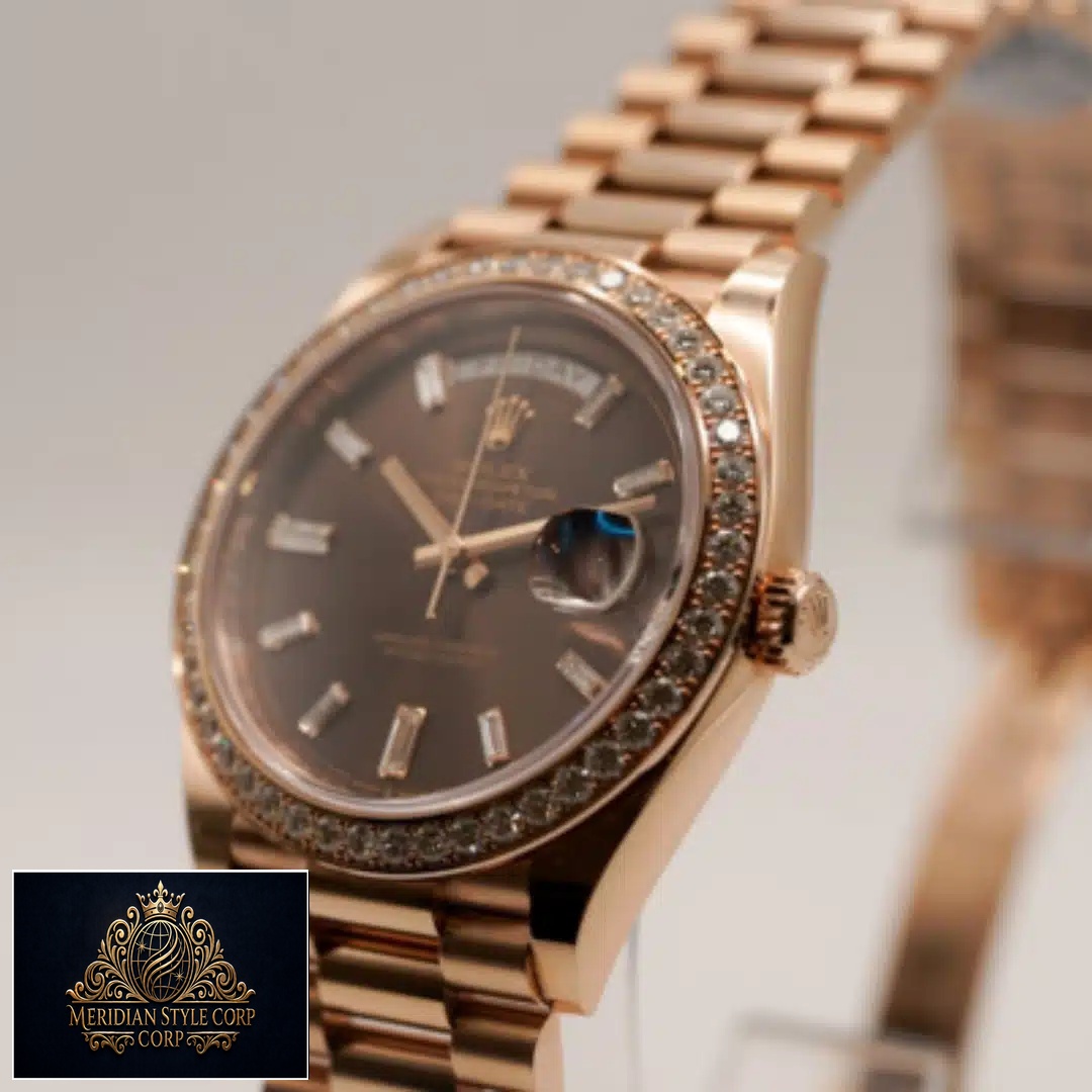 Rolex Day-Date 40 Rose Gold Crown Pusher 228345RBR Replica