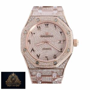 Audemars Piguet Royal Oak AP160SF296 “Iced Out Rose Gold” Top Grade Replica