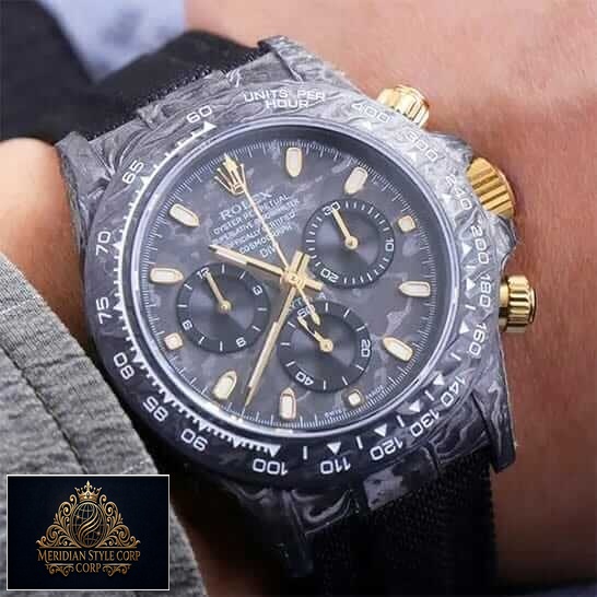 Rolex Cosmograph Daytona DIW "All Carbon Lemon Edition" Superior Replica Rolex Daytona Carbon Daytona Speedster Replica
