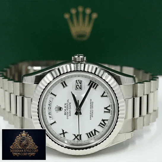 Rolex Day-Date II 218239 Replica & Rolex Box background