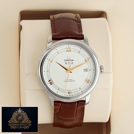 Omega De Ville 424_13_40_20_02_002 White Dial Replica in the box