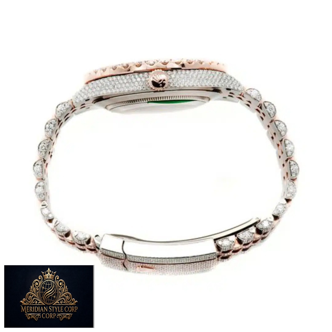 Rolex Datejust 126303 Replica Rose Gold Crown Pusher