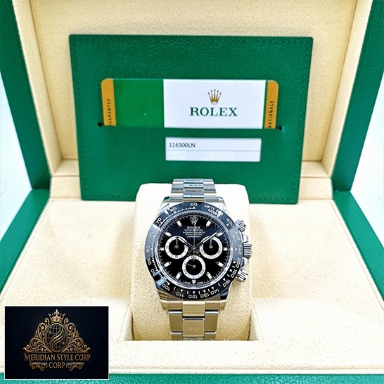 Rolex Daytona 116500ln-0002 Stainless Steel Oyster Replica & Guarantee Card in the Green Rolex Box