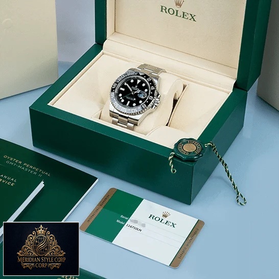 Rolex GMT Master 116710LN replica in the rolex box