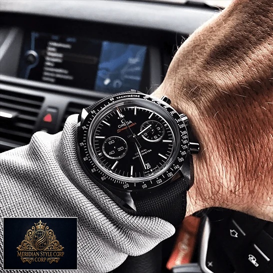 Omega Speedmaster Darkside Of The Moon 311.92.44.51.0 Black Dial Replica on the wrist