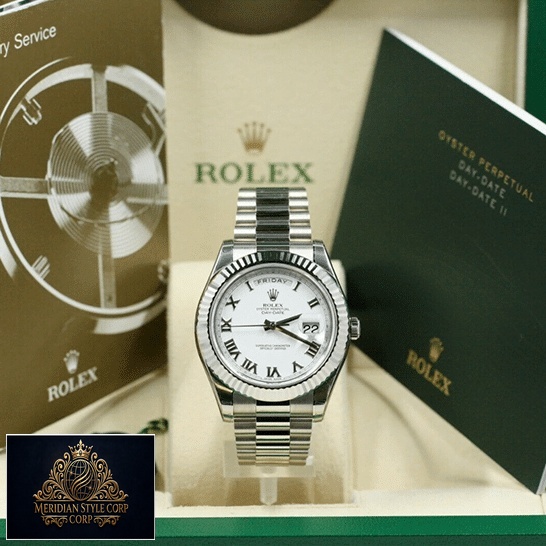 Rolex Day-Date II 218239 Replica in the Rolex Box & Instructions for Use