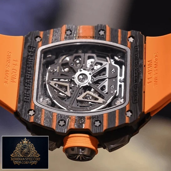 Richard Mille Mclaren hand Carbon Case 11-03m Replica upside view