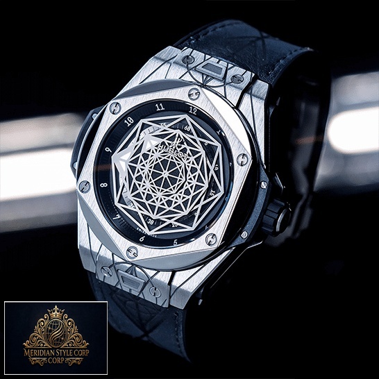 Hublot Big Bang Sang Blue 415.NX_.1112.VR Replica black background