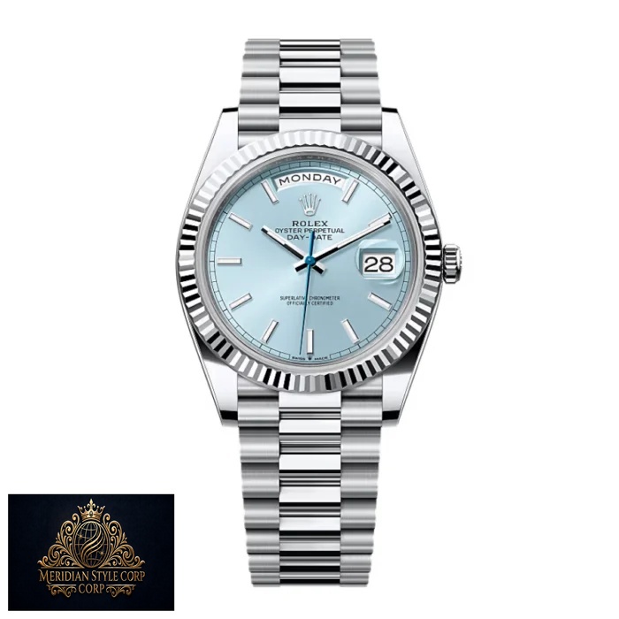 Rolex Day-Date 228236 “Ice Blue Grooved” Super Clone Quality - Image 3