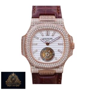 Patek Philippe Nautilus 5711 Tourbillon “Jumbo” Rose Gold Top Grade Clone 1:1