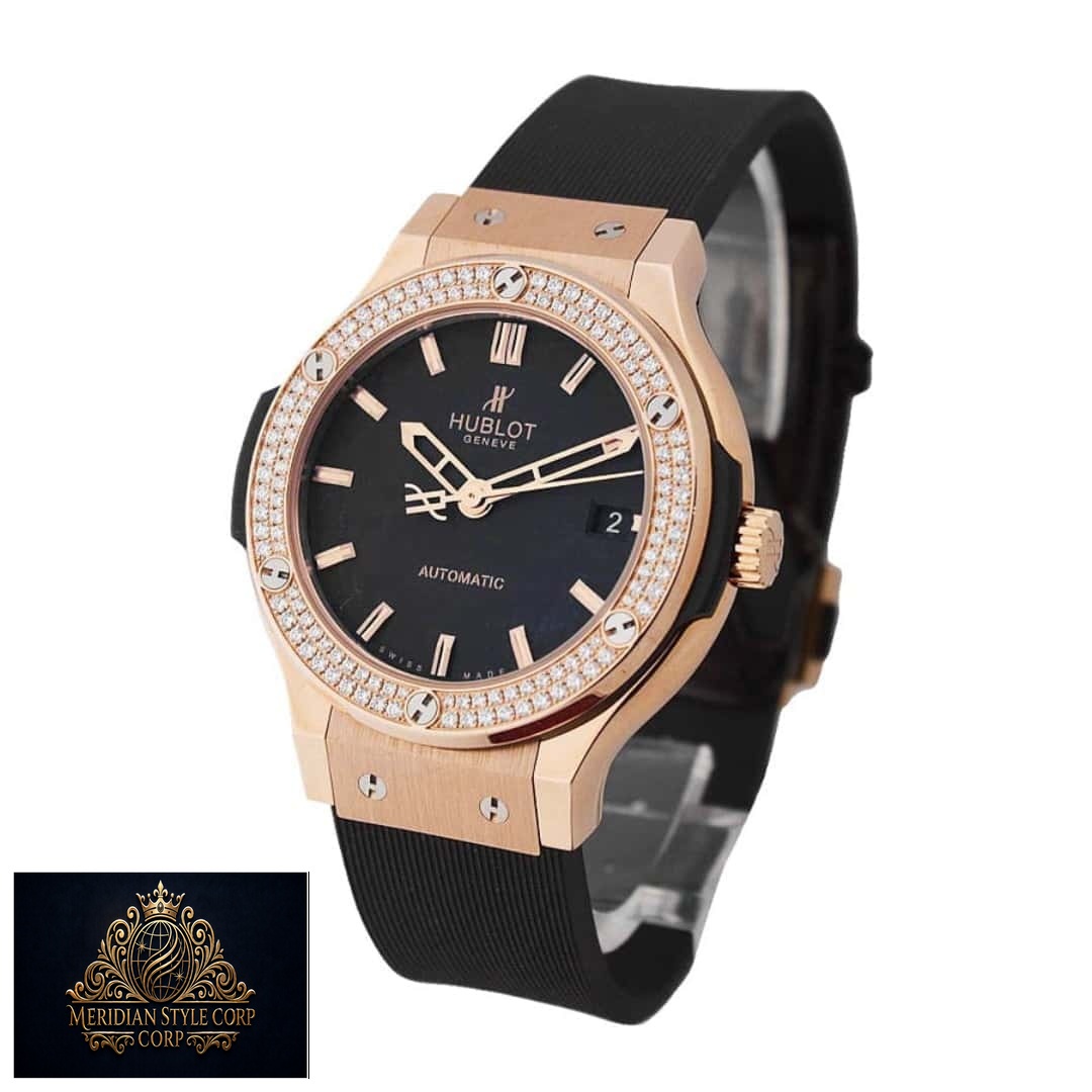 Hublot geneve fusion king gold replica diamond bezel